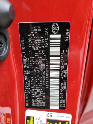 2023 TOYOTA CAMRY SE NIGHT SHADE 4T1T11AK0PU133789