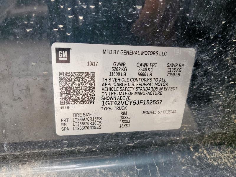2018 GMC SIERRA K35 1GT42VCY5JF152557