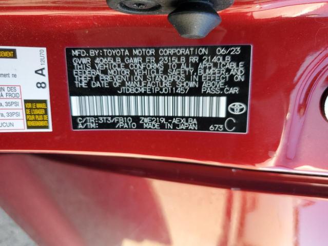 2023 TOYOTA COROLLA LE #3293731923