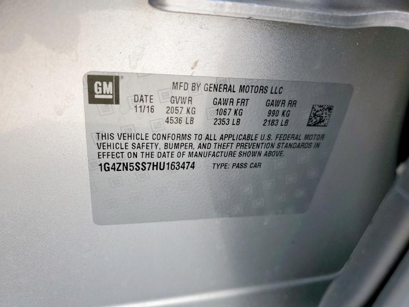 2017 BUICK LACROSSE P 1G4ZN5SS7HU163474