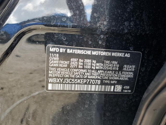2019 BMW X2 SDRIVE2 WBXYJ3C55KEP77078