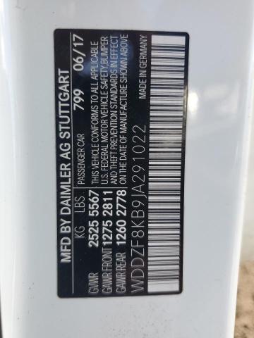 2018 MERCEDES-BENZ E 63 AMG-S WDDZF8KB9JA291022