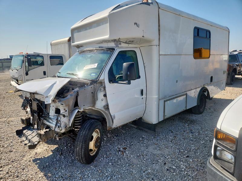 FORD ECONOLINE E450 SUPER DUTY CUTAWAY VAN 2011 blue  gas 1FDXE4FS9BDA86870 photo #1
