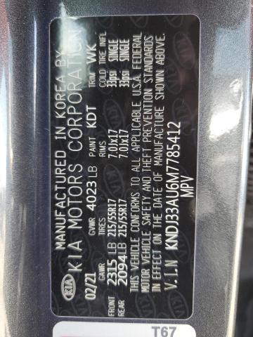 2021 KIA SOUL EX KNDJ33AU6M7785412