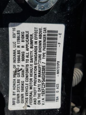 2016 HONDA CIVIC LX - 19XFC2F54GE038977