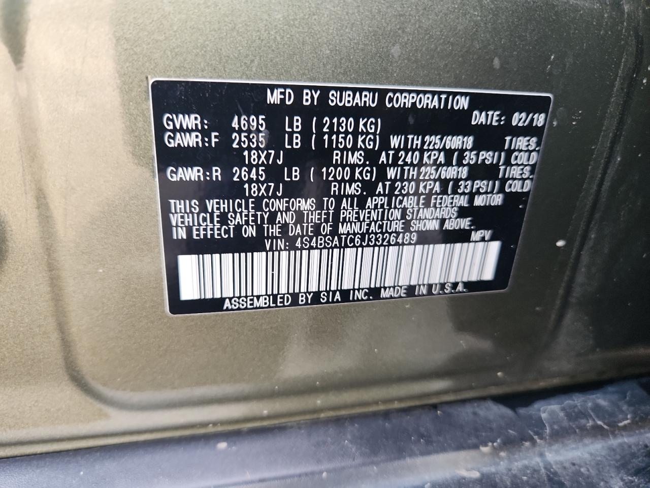 SUBARU OUTBACK TOURING