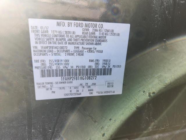 2017 FORD TAURUS LIM 1FAHP2F81HG108272