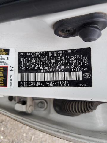 2015 TOYOTA CAMRY HYBR 4T1BD1FK5FU175014