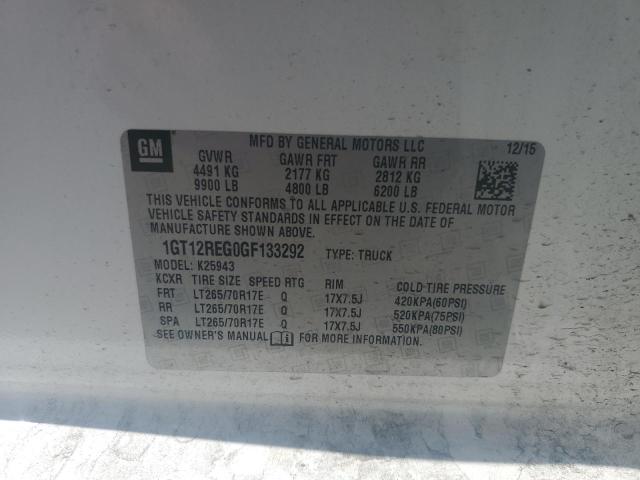2016 GMC SIERRA K2500 HEAVY DUTY 1GT12REG0GF133292