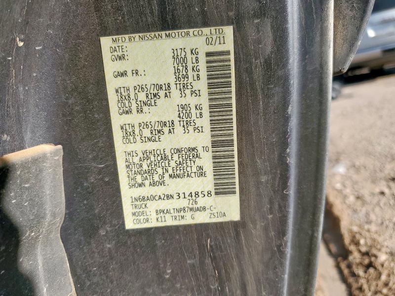 2011 NISSAN TITAN S #3269972989