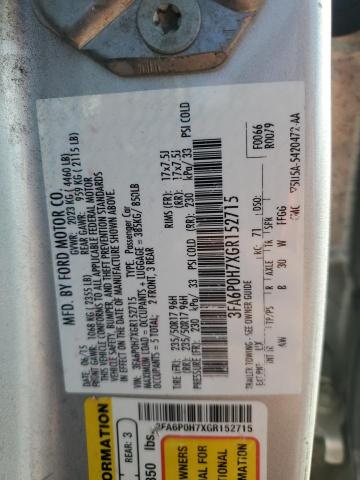 2016 FORD FUSION SE - 3FA6P0H7XGR152715