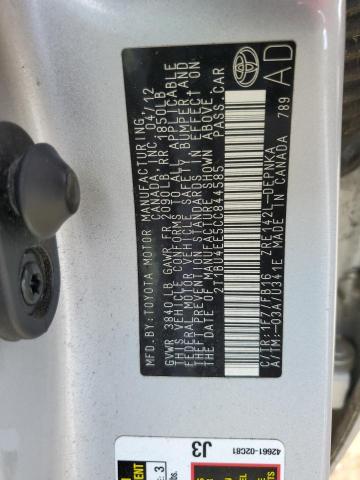 2012 TOYOTA COROLLA BASE - 2T1BU4EE5CC844585