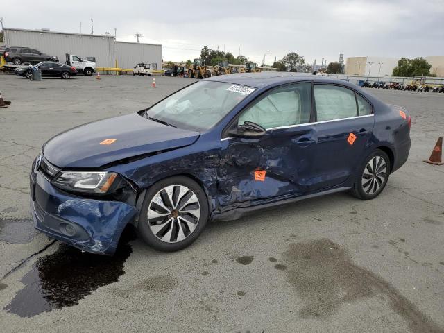 VOLKSWAGEN JETTA HYBR 2014 blue  hybrid engine 3VW637AJ3EM248200 photo #1