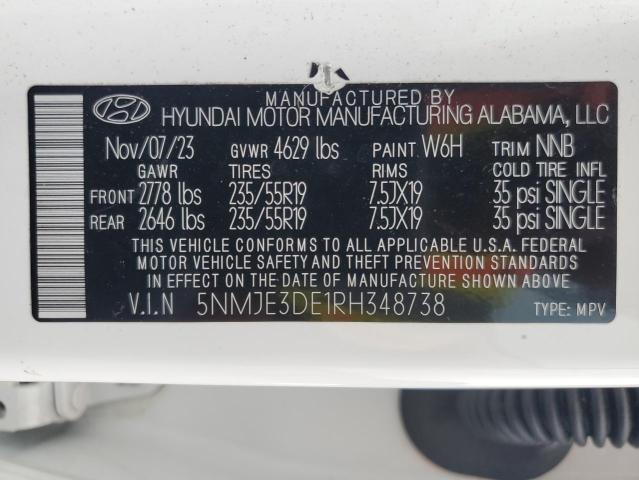 2024 HYUNDAI TUCSON LIM 5NMJE3DE1RH348738