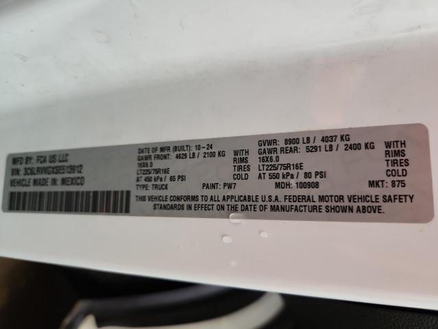 2025 RAM PROMASTER 3C6LRVVGXSE513912