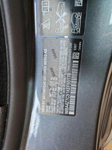 2019 BMW 440XI WBA4Z7C51KEF55178