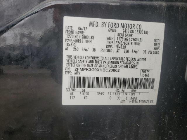 2017 FORD EDGE SE 2FMPK3G9XHBC20802