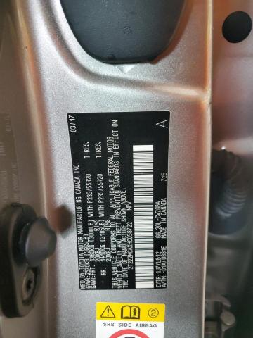 2017 LEXUS RX 350 BAS 2T2ZZMCAXHC058722