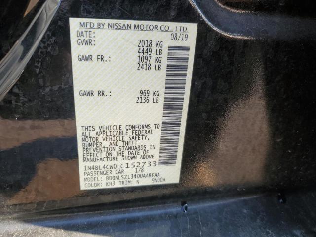 2020 NISSAN ALTIMA SR - 1N4BL4CW0LC152733