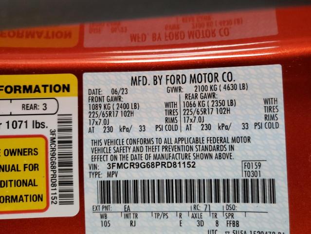 2023 FORD BRONCO SPO 3FMCR9G68PRD81152