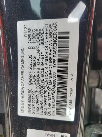 2021 ACURA TLX TECHNO 19UUB6F48MA007630