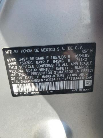 2015 HONDA FIT EX 3HGGK5H85FM710924