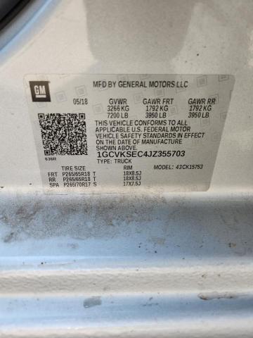 2018 CHEVROLET SILVERADO - 1GCVKSEC4JZ355703