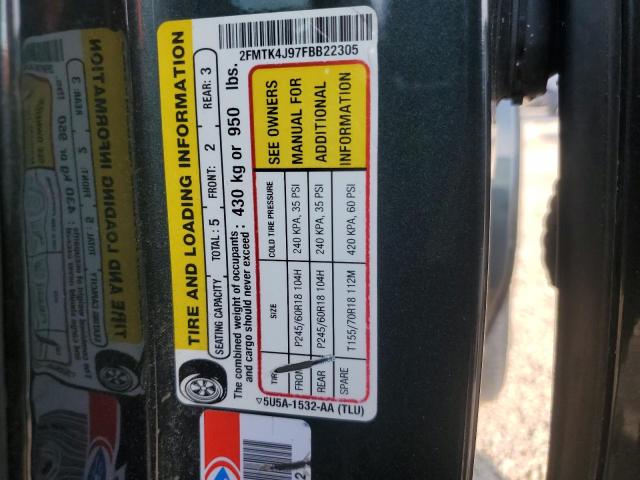 2015 FORD EDGE SEL 2FMTK4J97FBB22305