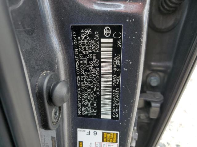 2017 TOYOTA PRIUS JTDKBRFU2H3041967