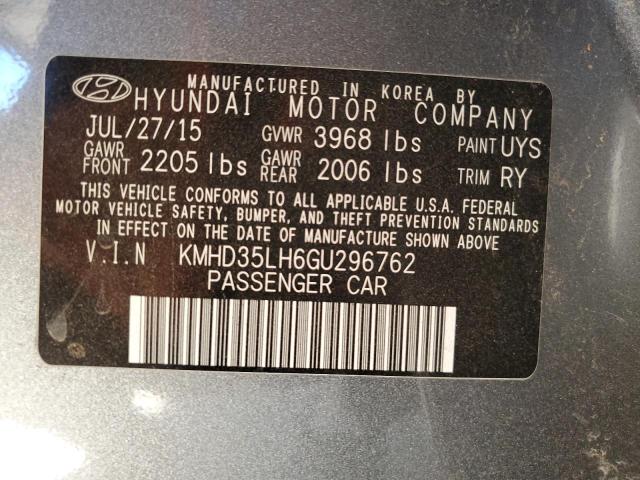 2016 HYUNDAI ELANTRA GT KMHD35LH6GU296762