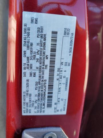 2019 LINCOLN MKC RESERVE 5LMCJ3D99KUL07515