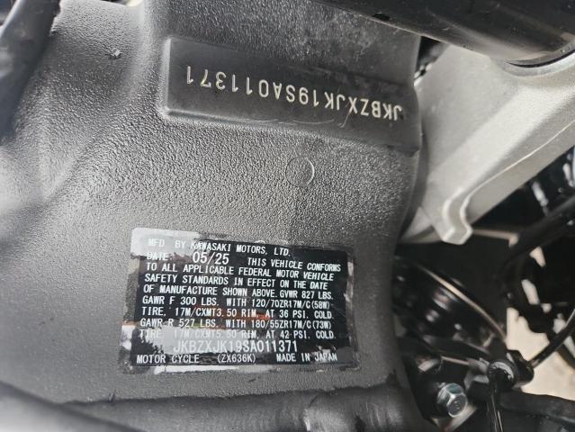 2025 KAWASAKI ZX636 K JKBZXJK19SA011371