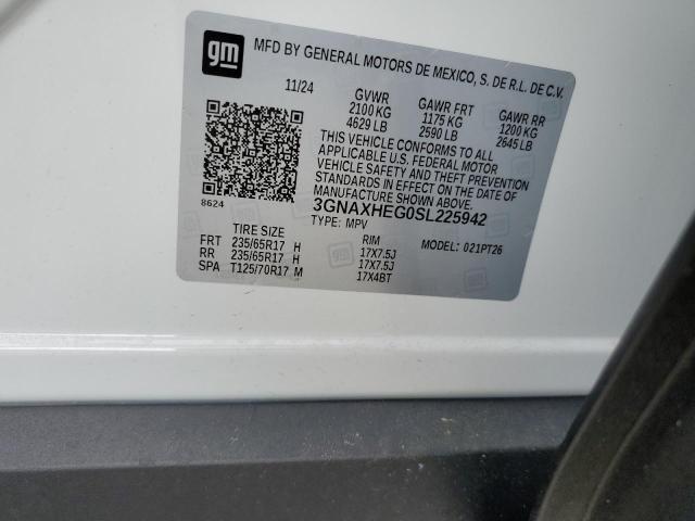 2025 CHEVROLET EQUINOX LT 3GNAXHEG0SL225942