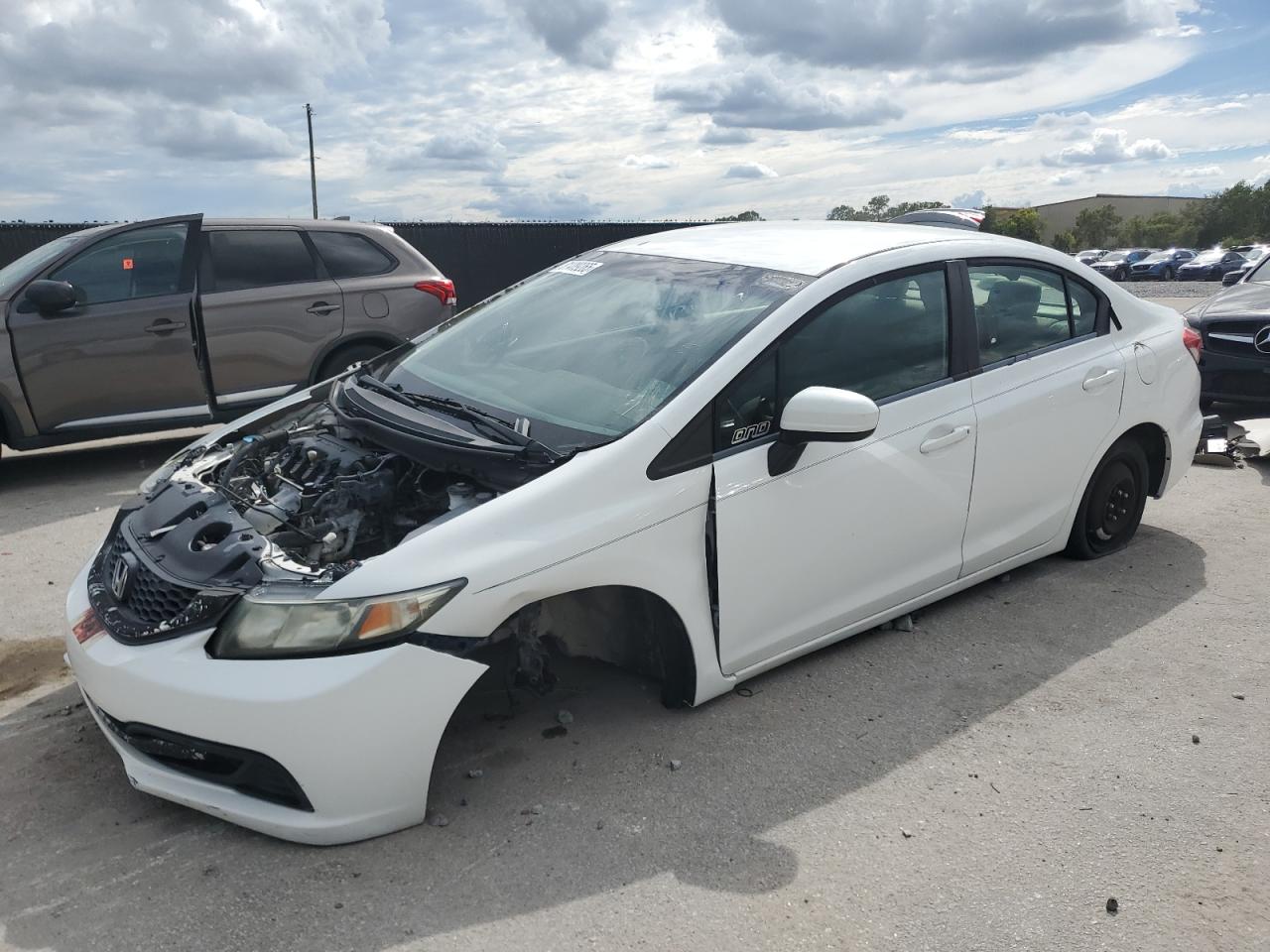 Lot #3264428431 2014 HONDA CIVIC LX