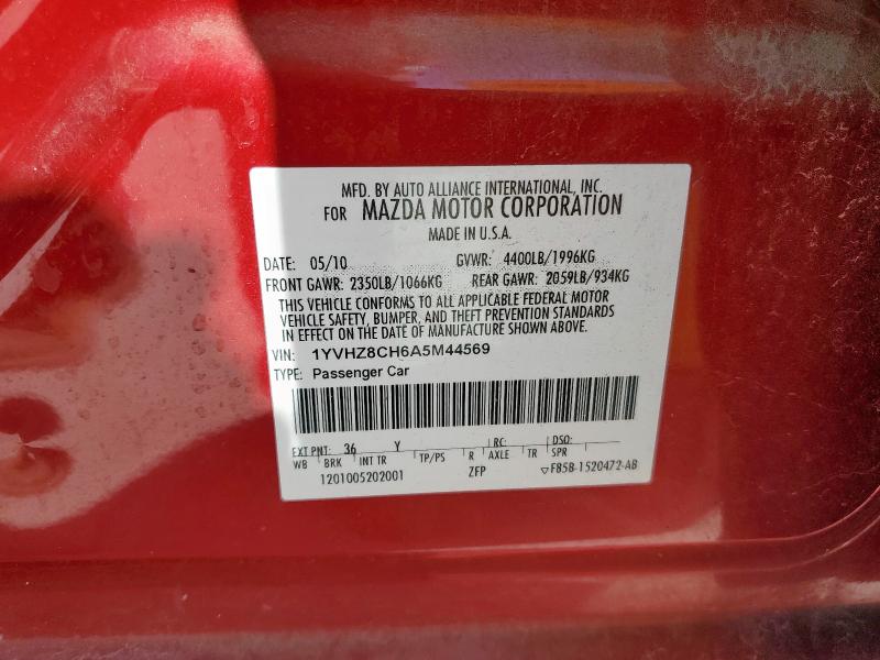 2010 MAZDA 6 I - 1YVHZ8CH6A5M44569