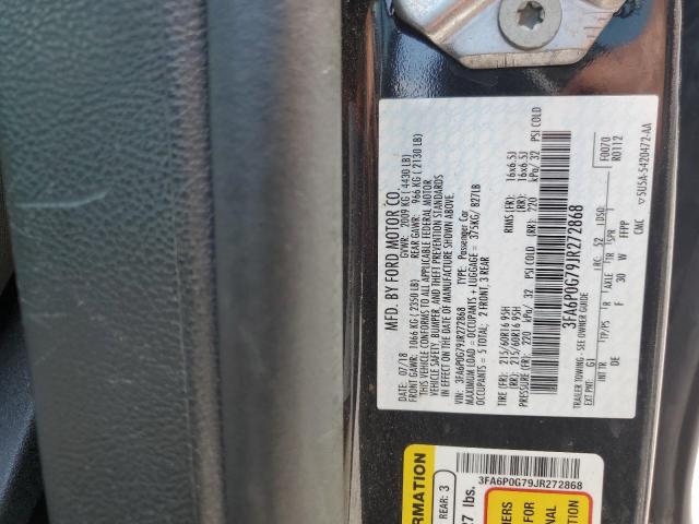 2018 FORD FUSION S - 3FA6P0G79JR272868