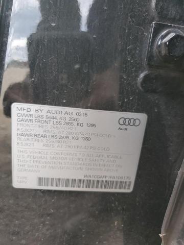 2015 AUDI SQ5 PREMIU WA1CGAFP1FA106179