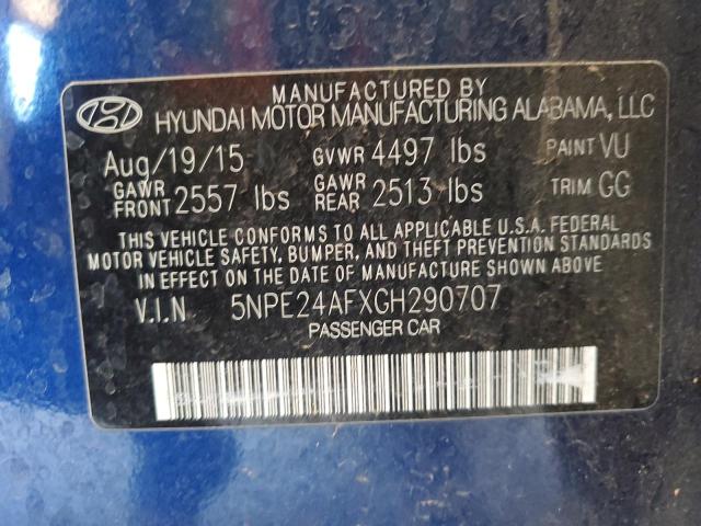 2016 HYUNDAI SONATA SE - 5NPE24AFXGH290707