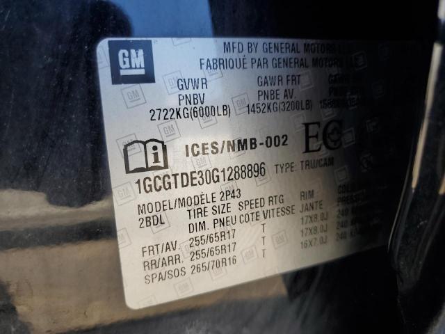 2016 CHEVROLET COLORADO Z - 1GCGTDE30G1288896