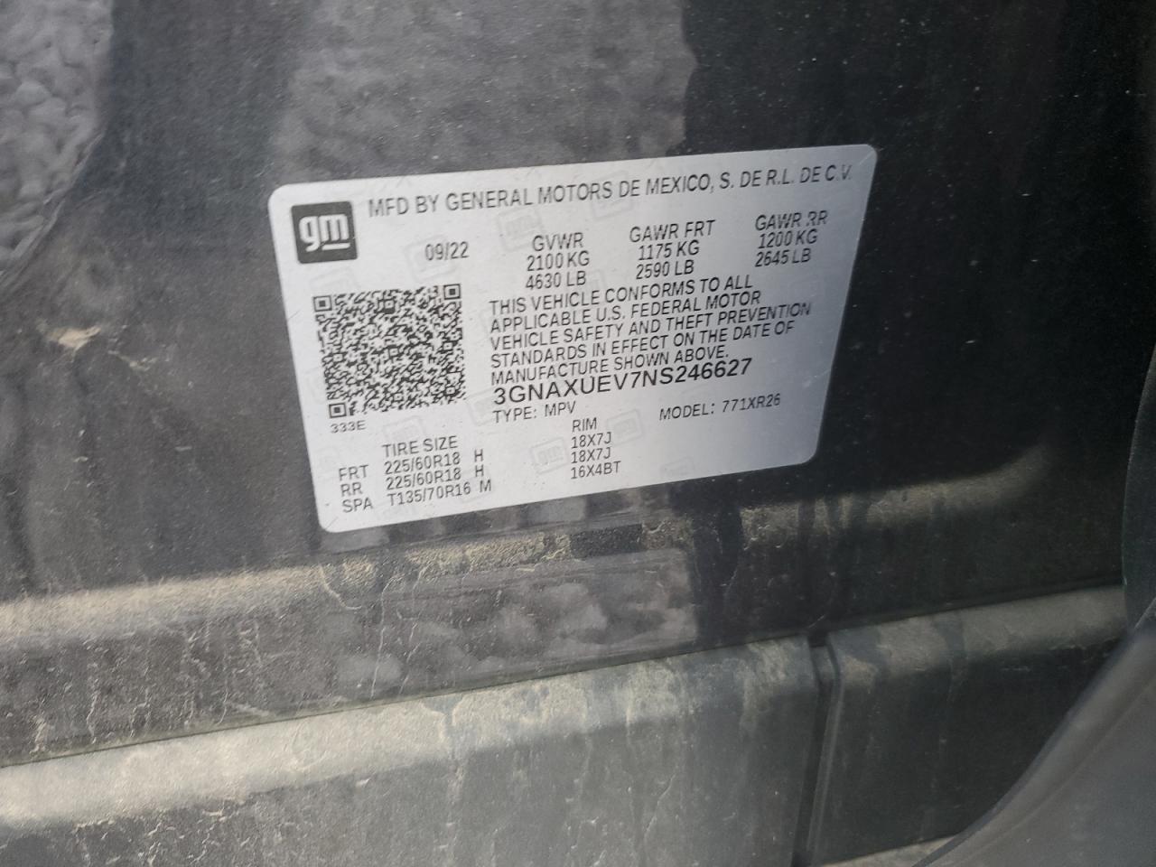 CHEVROLET EQUINOX LT