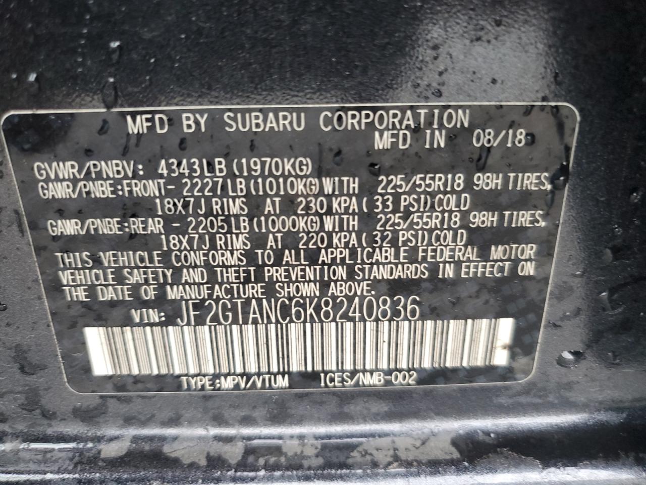 SUBARU CROSSTREK LIMITED