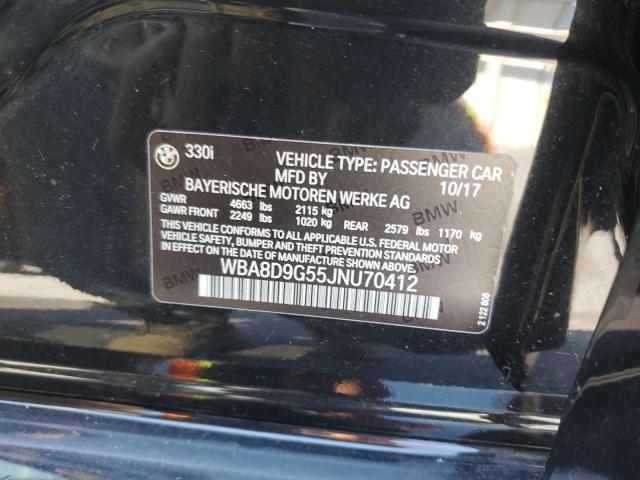 2018 BMW 330 XI WBA8D9G55JNU70412