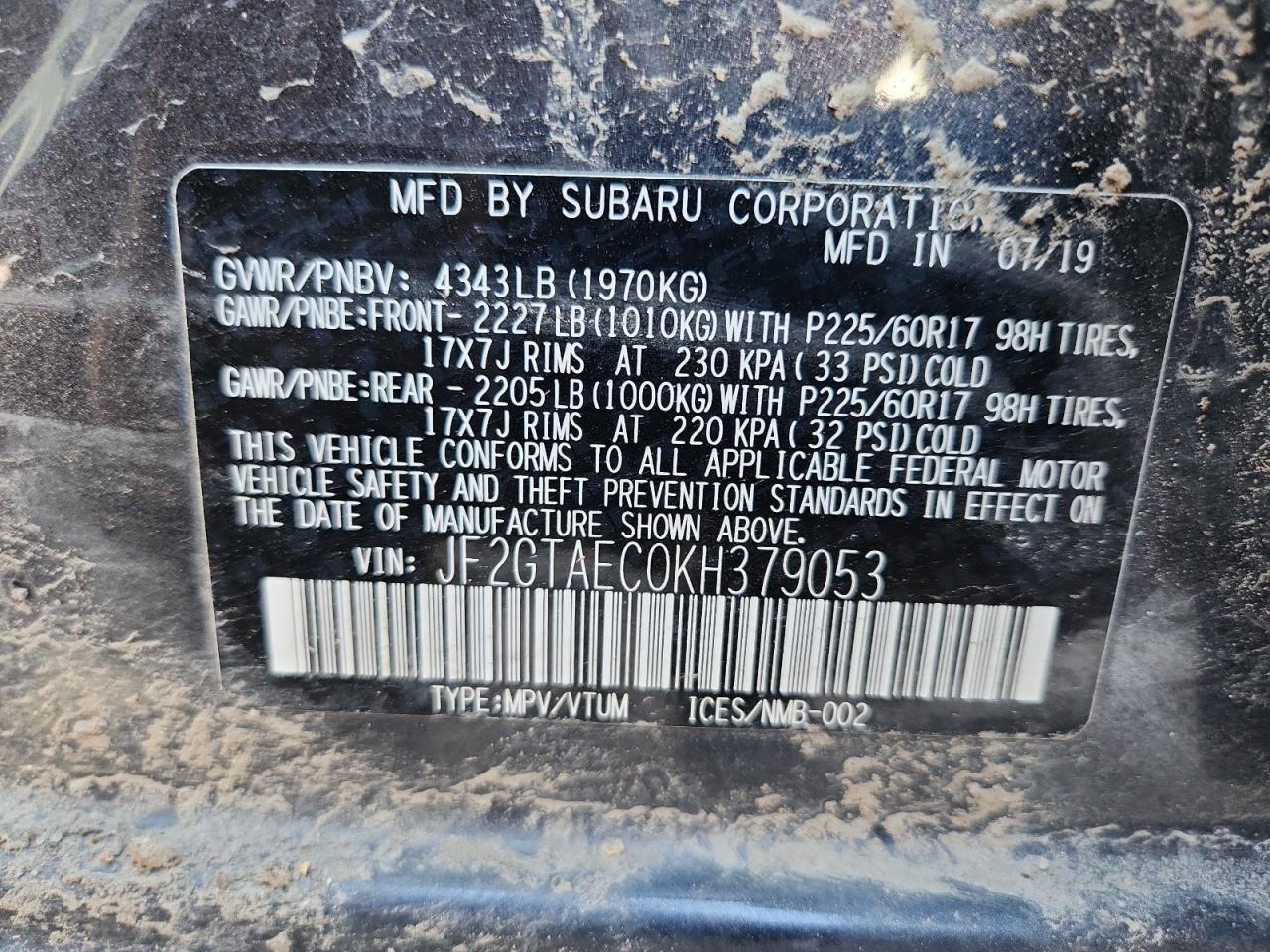 SUBARU CROSSTREK PREMIUM