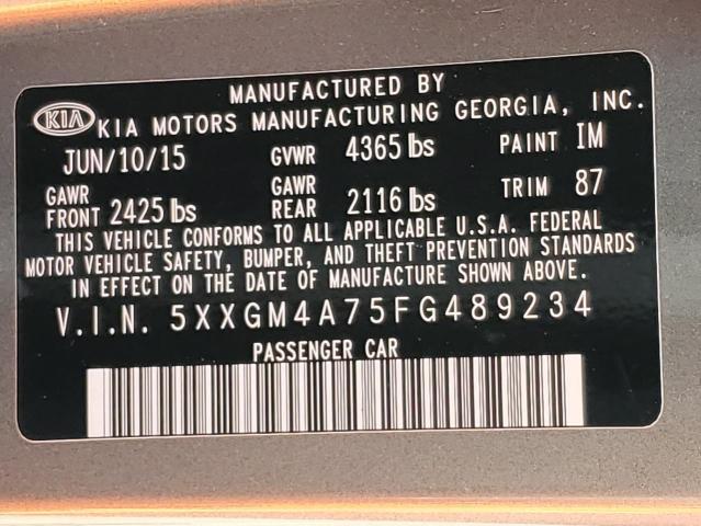 2015 KIA OPTIMA LX - 5XXGM4A75FG489234