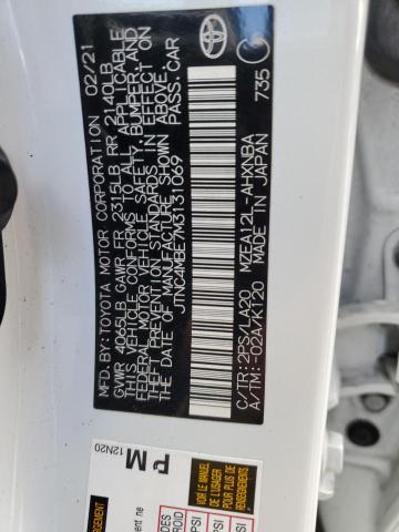 2021 TOYOTA COROLLA XS JTNC4MBE7M3131069