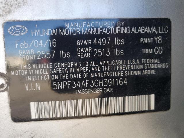 2016 HYUNDAI SONATA SPO - 5NPE34AF3GH391164