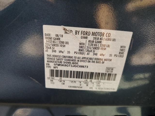 2018 FORD EXPLORER S 1FM5K8GT3JGC68673