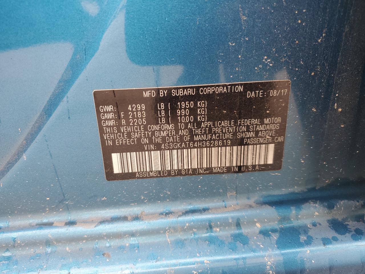 SUBARU IMPREZA LIMITED