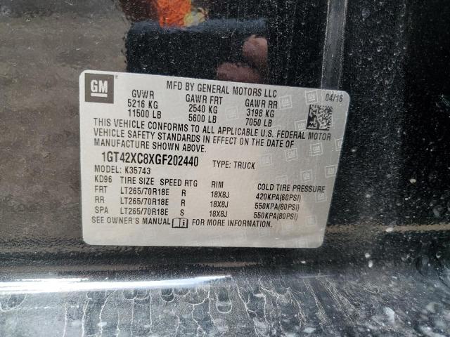 2016 GMC SIERRA K35 1GT42XC8XGF202440