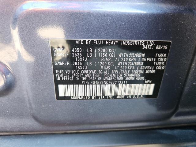 2016 SUBARU OUTBACK 3. - 4S4BSENC7G3213311